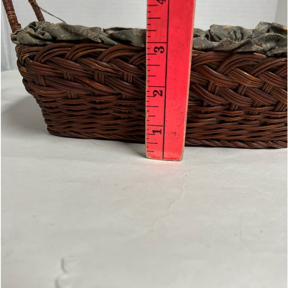 Country House Basket Lined Gray Floral - Picture 7 of 12